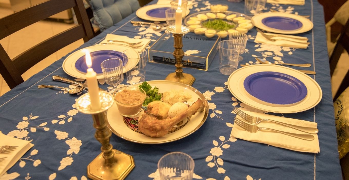 Passover table