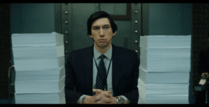 Adam Driver as Daniel J. Jones in "The Report." (Image taken from trailer).