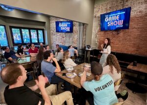 Kayla Soroka leading discussion at Co-Hatch. (Jewfolk)