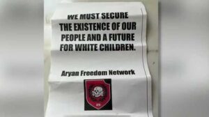 Image of White Power Flier Spread through Cincinnati (JCRC)