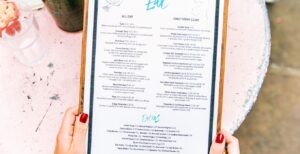 restaurant menu