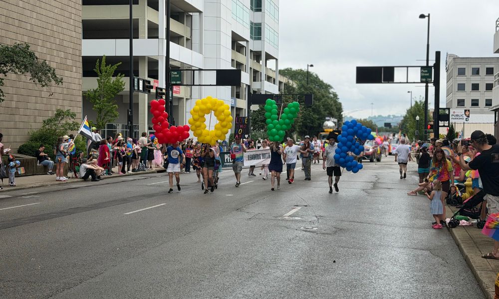 Balloon Art that spells LOVE
